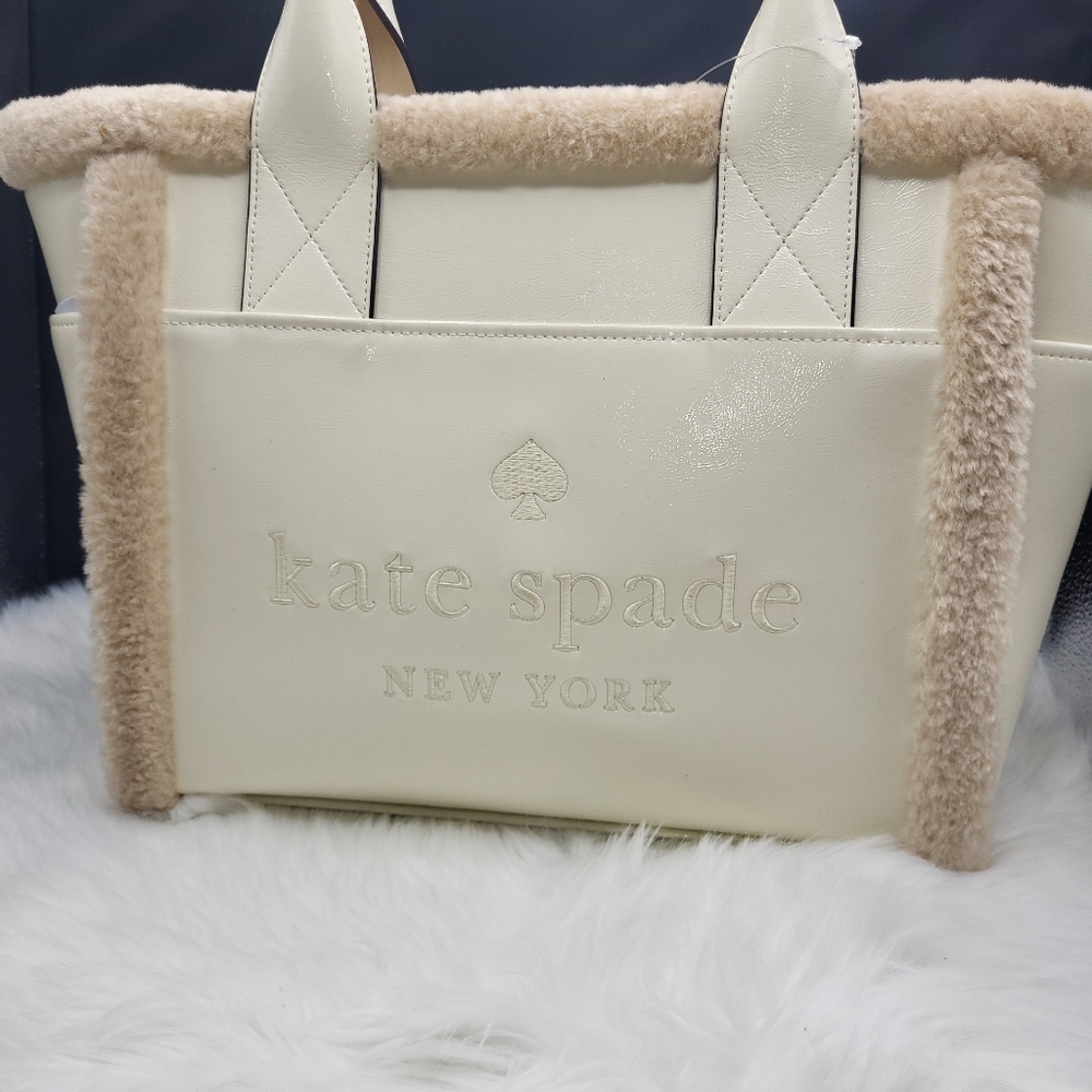 KATE SPADE Cream and Beige Tote Bag - Picture 5 of 6